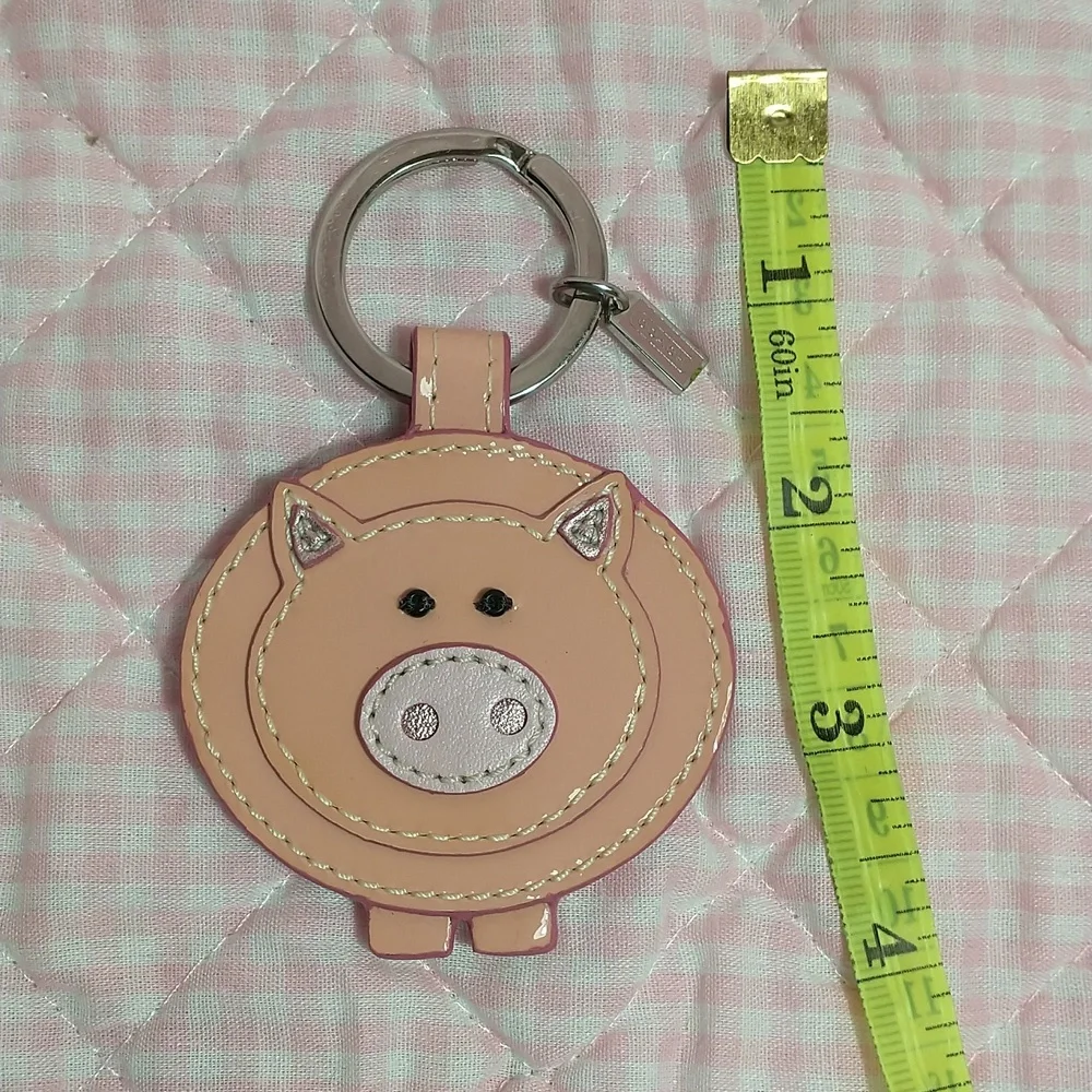 Coach Pig Keychain / Bag Charm - Picture 3 of 3